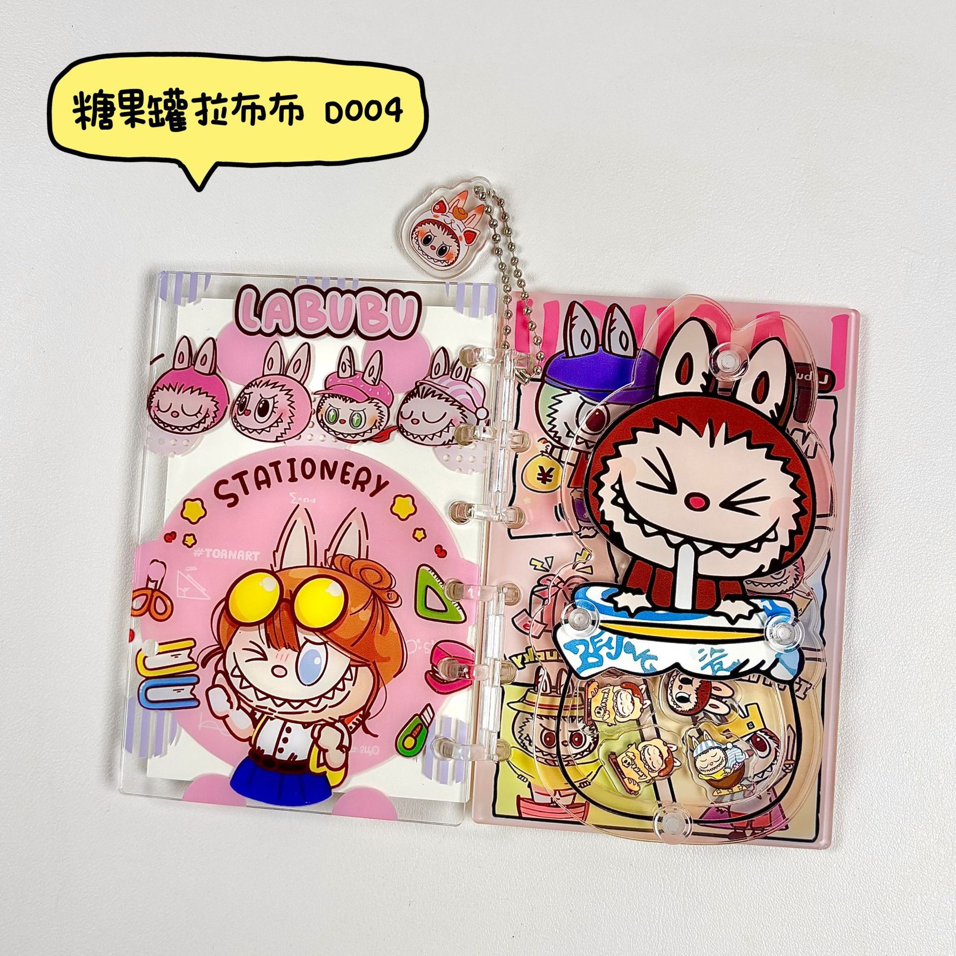 Wholesale A7 acrylic shaker notebook